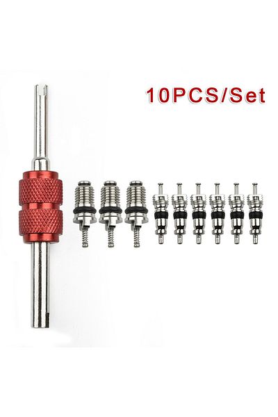Choice A A/C AC Valve Installer Valve Core Remover Tool Car Air Conditioning Valve Core Wrench Disassembly.