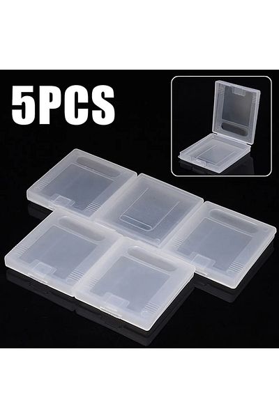 ALLOYSEED 5 PCS 5pcs Game Cartridge Plastic Cases Game Cards Storage Box For Nintendo GameBoy Pocket GBC Hard