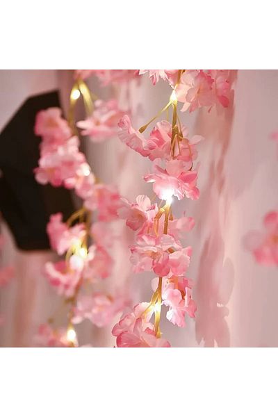 Choice 2M20LED yinghua leaf Cherry Blossom String Light 2M 20LED Garland Artificial Flower Garland Vines Fa