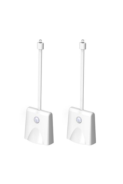 SHENZHITECH F16 2pc RGB light Motion Sensor Toilet Night Light Home Toilet Lamp Bathroom Body 8-Color Changes fo