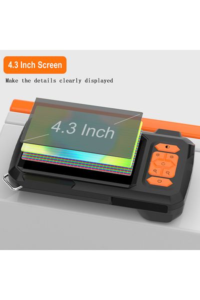 Choice 10m 8MM 4.3'' IPS Screen Industrial Endoscope Camera Split Design 1-100m Rigid Cable Waterproof Insp
