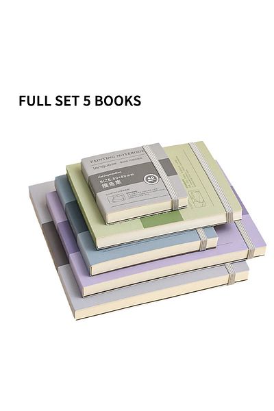 Choice 5Pcs Languo Tearable Drawing Notebook Sketchbook Handbook 250gsm Paper 40sheet Mini Book for Waterco