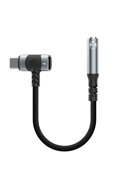 Choice 12.7cm USB C to 3.5mm Jack USB C to 3.5mm earphones and charger adapter 2-in-1 C-type to Aux microph
