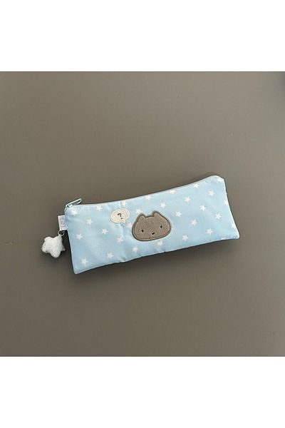 Choice Blue No Pendant 1/3 Pcs Cute Stars Pencil Case Mesh Multilayer Pen Bag Multifunctional Large Capacit