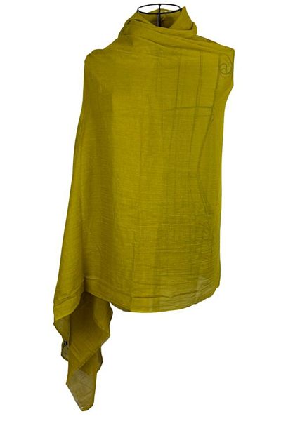 DACSHOP Women's plain scarf 25V, pistachio green 180 x 95 cm