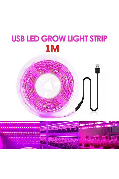 Szaoju 1m 5V USB Led Plant Grow Light Full Spectrum Phyto Lamp 1m 2m 3m Strip For Seeds Flower Greenhouse T