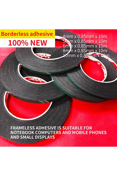 TAPNM 4mmx0.85mmx10m 1pcs Screen rimless tape double-sided tape foam tape is suitable for notebook compute
