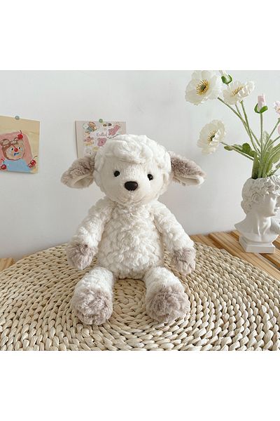 Choice 35cm White face Soft Fluffy Sheep Toys Animal Stuffed & Plush Dolls 35cm Cuddly Lamb for Kids Childr