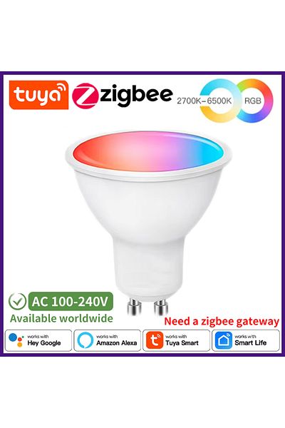 Choice 1 piece pack Zigbee Version LXIN Tuya 5W GU10 WIFI Zigbee LED Bulb, 450LM Color adjustable Light Spo