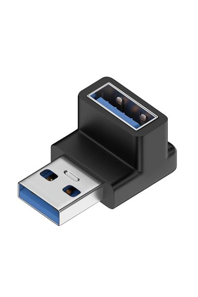 Choice Stereo curved front 90 Degree USB 3.0 Male to Female Right Angle Extension Adapter USB Upward Elbow