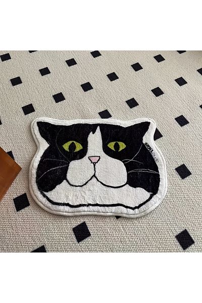Choice 40x60cm Black 1 Piece Of Cat Floor Mat Is Anti Slip, Waterproof, And Stain Resistant, Suitable For B