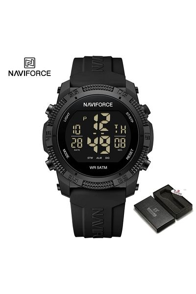 Choice BB-BOX NAVIFORCE NF7104 Men's LCD Digital Casual Date and Week Alarm Waterproof Silicone Strap Elec