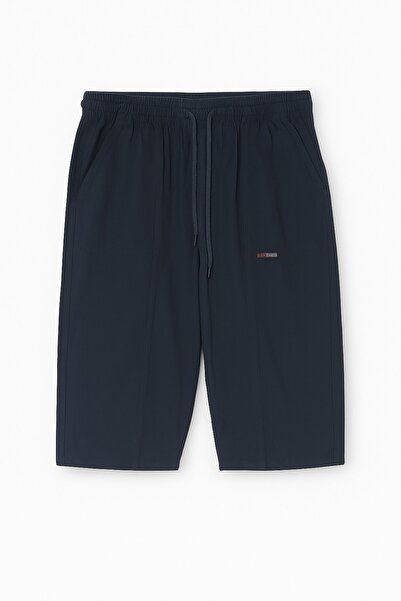 nacar çarşı Erkek Pamuk Ham Bez Kapri – Yüksek Bel, Lastikli Bel, Rahat Kalıp Yazlık Şort