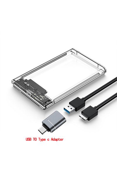 congdi USB 3.0 to type c USB 3.0 HDD Enclosure 2.5inch SATA SSD Hard Drive Case with 5Gbps Transfer Speed M