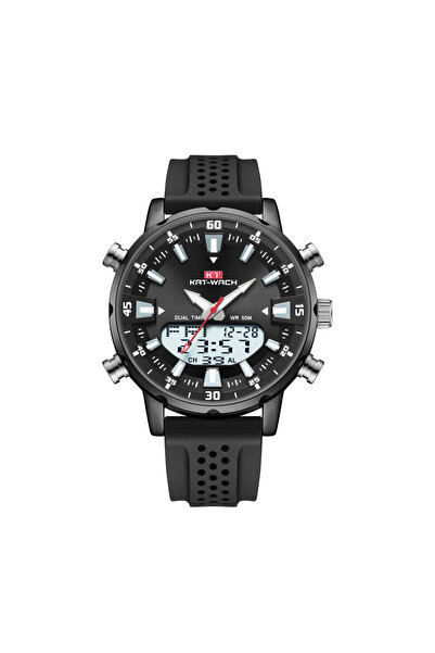 Choice لا يوجد ساعة كوارتز رجالية سوداء كات-واش أصلية مقاومة للماء عالية الجو...
