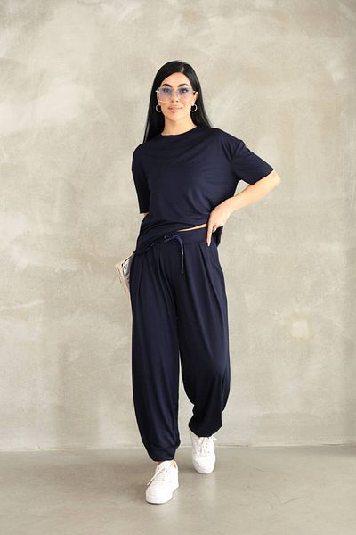 Lacesta Modal Fabric Soft Textured Shalwar Trousers T-Shirt Bottom Top Set