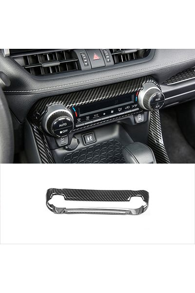 Choice Carbon Fiber For Toyota RAV4 XA50 2019 2020 2021 2022 2023 2024 Hybrid Car Air Conditioning Knobs Sw