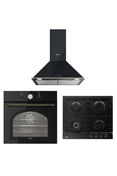 Teka Antrasit Ankastre Set ( DOS 60.2 AT Davlumbaz-GSC 64320 RBC AT Ocak-HAK 627 R AT Fırın)