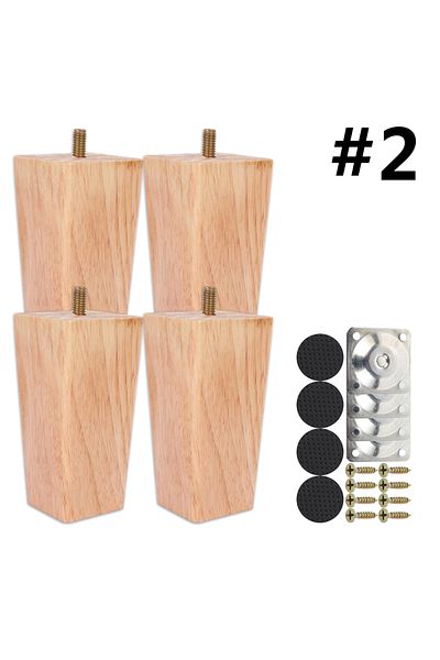 Choice Wood 10cm 4Pcs 6/10/15cm Solid Wood Furniture Feets Sofa Cabinets Legs Square Bed Table Chair Replac