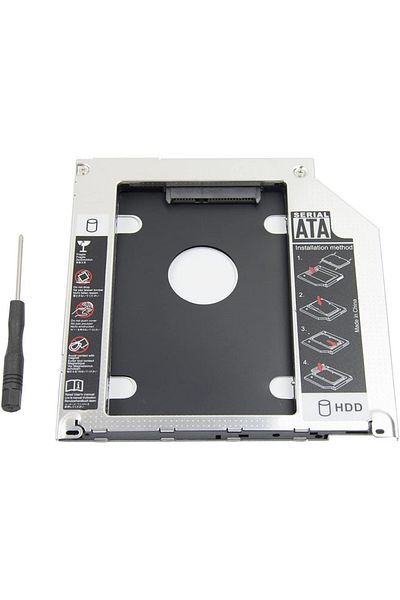 Ninth World New Aluminum SATA 3.0 2nd HDD Caddy 9.5mm SSD Case HDD Enclosure For Apple Macbook Pro Air 13" 15...