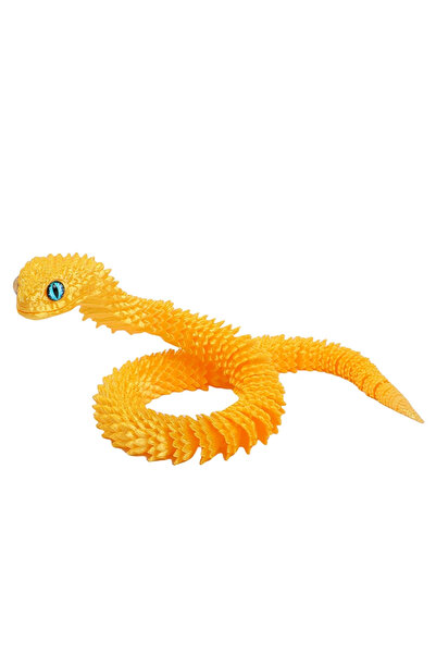 Choice golden 63cm 3D printed viper decoration, glowing figures with movable ...
