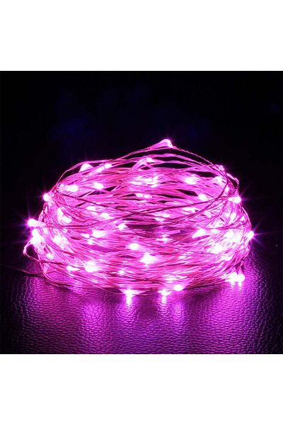 Choice 20M200LED Pink 1Pack Fairy Light String Led Copper Wire String Light 1/2/3/5/10M Battery Powered For