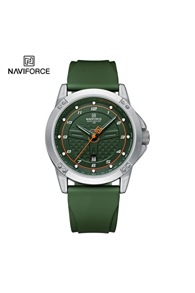 Choice ساعة يد كوارتز كاجوال SGNGN NAVIFORCE للرجال مقاومة للماء وحزام سيليكو...