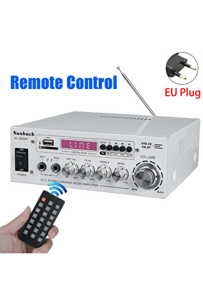 Choice1 مكبر صوت SUNBUCK AV-660BT CH 2.1 بمقبس أوروبي أبيض، مكبر صوت منزلي لل...