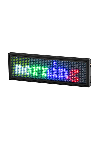 Ligghig شاشة عرض رقمية LED، شارة اسم LED، شاشة LED متعددة الألوان، رسالة متمر...