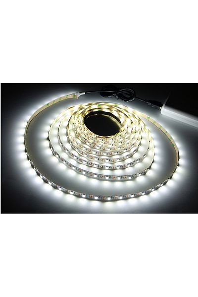BZT 4 m White USB LED Strip Lights 2835 DC5V With Switch Flexible Lamp Tape Ribbon TV Desktop Computer S
