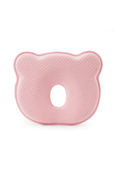 Choice وسادة ذاكرة للأطفال حديثي الولادة باللون الوردي من إسفنج الذاكرة العام من فور سيزونز، مصنوعة من القطن الخالص ومضادة للصداع النصفي