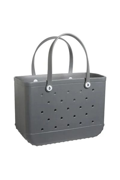 Choice 38x32x13cm Grey Rubber Women Bogg Bag Fashion Summer Pool Shoulder Handbag Eva Large Capacity Shoppi