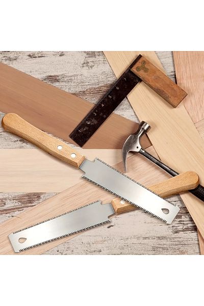 Choice 100mm-199mm 6-Inch Hand Saw, Double-Sided Flexible Blade for Flush Cutting, Woodworking Tools for Ho
