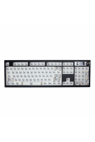 ZUOYI no switch GMK104 black kit GMK104 Mechanical Keyboard Kit Hot Swap bluetooth-compatible Gaming Keybo