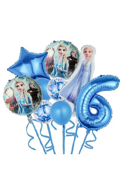 Choice As Picture style-6 9pcs Disney Frozen Princess Elsa Foil Balloons Birthday Helium Balloon Baby Showe