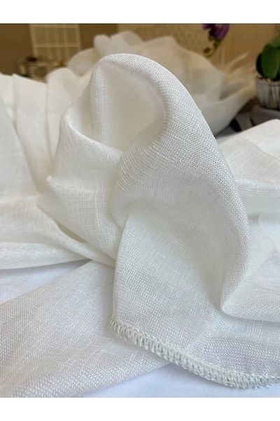 Brillant Soft Texture Linen Look 1/3 Frequent Pile Tulle Curtain