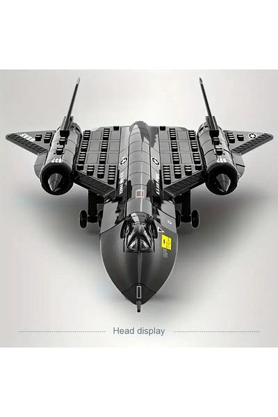 Choice opp-bag Military SR-71 Blackbird Reconnaissance Aircraft Building Blocks Small Particle Space Shuttl