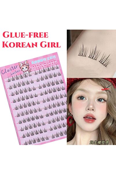choice2 MIX Sunflower MIAOJIE 10 Rows of Large Capacity Glue-free False Eyelashes Single Cluster 10-12MM C-c