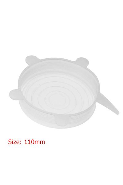 Choice 4 PCS 11cm 4-1PCS Silicone Covers Adaptable Silicone Lids Silicone Caps for Food Universal Dish Stre