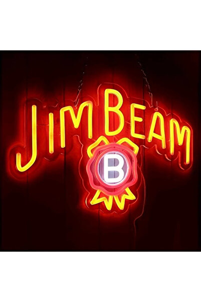 Choice لافتة نيون LED ملونة من Jim Beam Whiskey - عمل فني نابض بالحياة لتزيين...