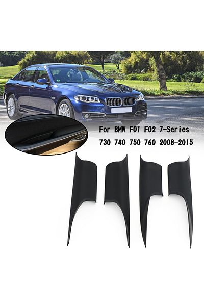 Choice Artudatech 4PCS Front Door Inner Handle Pull Carrier Cover For BMW 7 F01 F02 2008-2015 Car Access...