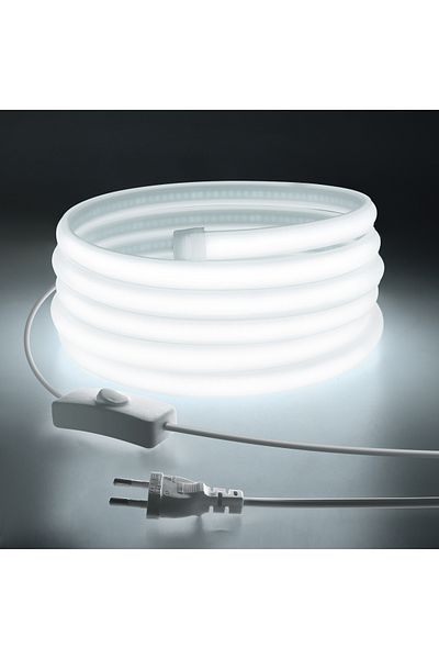 MALITAI 3m European Plug 220v White High Bright Cob Led Strip Light 220v 110v Neon Tape Kitchen Cabinet Lamp