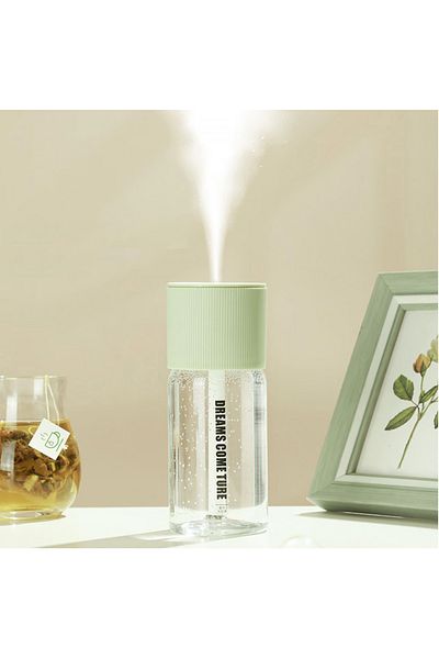 Choice TS65-MNJSQ-GR 500ml high Fog Clock Humidifier, Water Ring Humidifier, Colorful RGB Night Light, Bedr