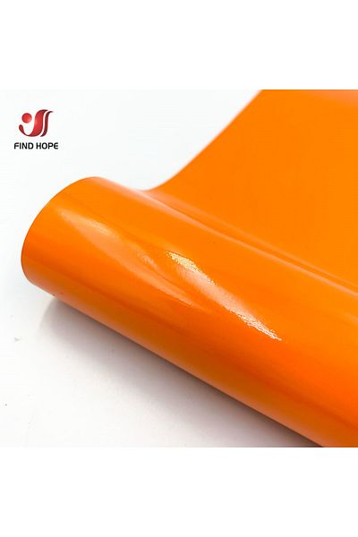 Choice 12in x39in(30x100cm) Orange Glossy Self Adhesive Vinyl Premium Craft cut Film for Outdoor Decor Stic