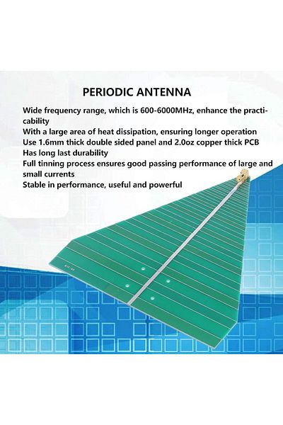 Choice UWB WiFi Log Periodic Antenna 600-6000MHz 50W Broadband Printed Circuit Board Log Ultra Wideband ...