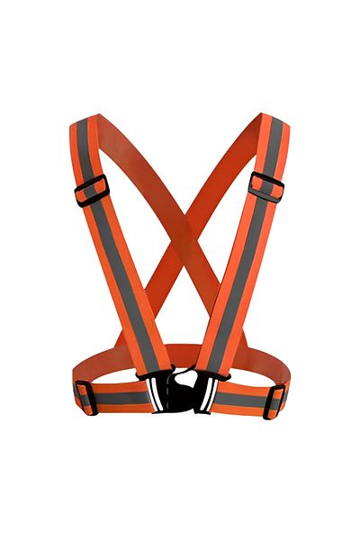 Choice Orange High Elasticity Reflective Safety Vests Lightweight Adjustable Elastic Vest Jacket Strips For