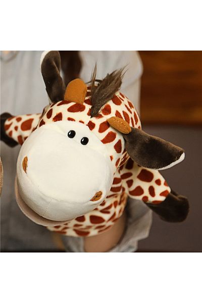 Choice 27cm Classic Deer Hot Hand Finger Puppets Cartoon Plush Toy Party Supply Family Gathering Favorite T