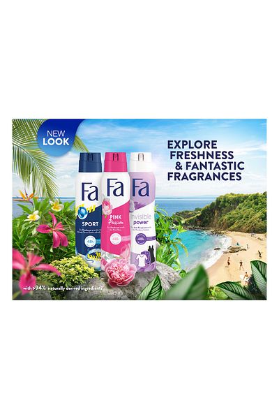 Fa Invisible Power Deodorant Spray Value Pack 2 x 150 ml