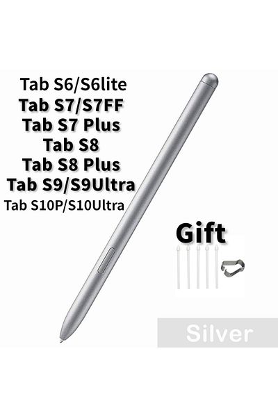 Choice Silver S Pen for Samsung Galaxy Tablet S8 S7 FE S6 Lite S7+ S8+ S9 S9FE S10plus S10U Tablet Pen Sty