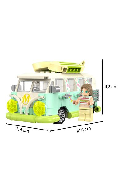 JAKI Jk8305 Block Holiday Minibus 13 cm 323 Pieces